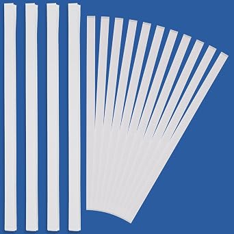 Lemecima 50 Pcs Thermal Glue Strips Hot Melt Adhesive Glue Strips for Book Glue Binding Repair, Thermal Binding with Mesh Backing for 80-110 Sheet Capacity, 12 mm