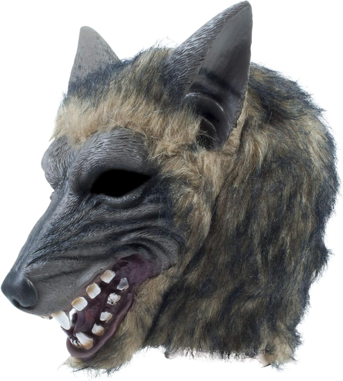 Bristol Novelty Unisex Adult Checked Wolf Mask