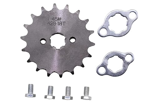 Vista 77 de Piñón delantero para motocicleta 428 para motocross de 50 cc, 70 cc, 90 cc, 110 cc, 125 cc, 140 cc, 160 cc, motocross, mini bicicleta, TaoTao