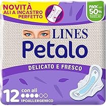 Lines Assorbenti Ali Petalo Ultra, Confezione da 12