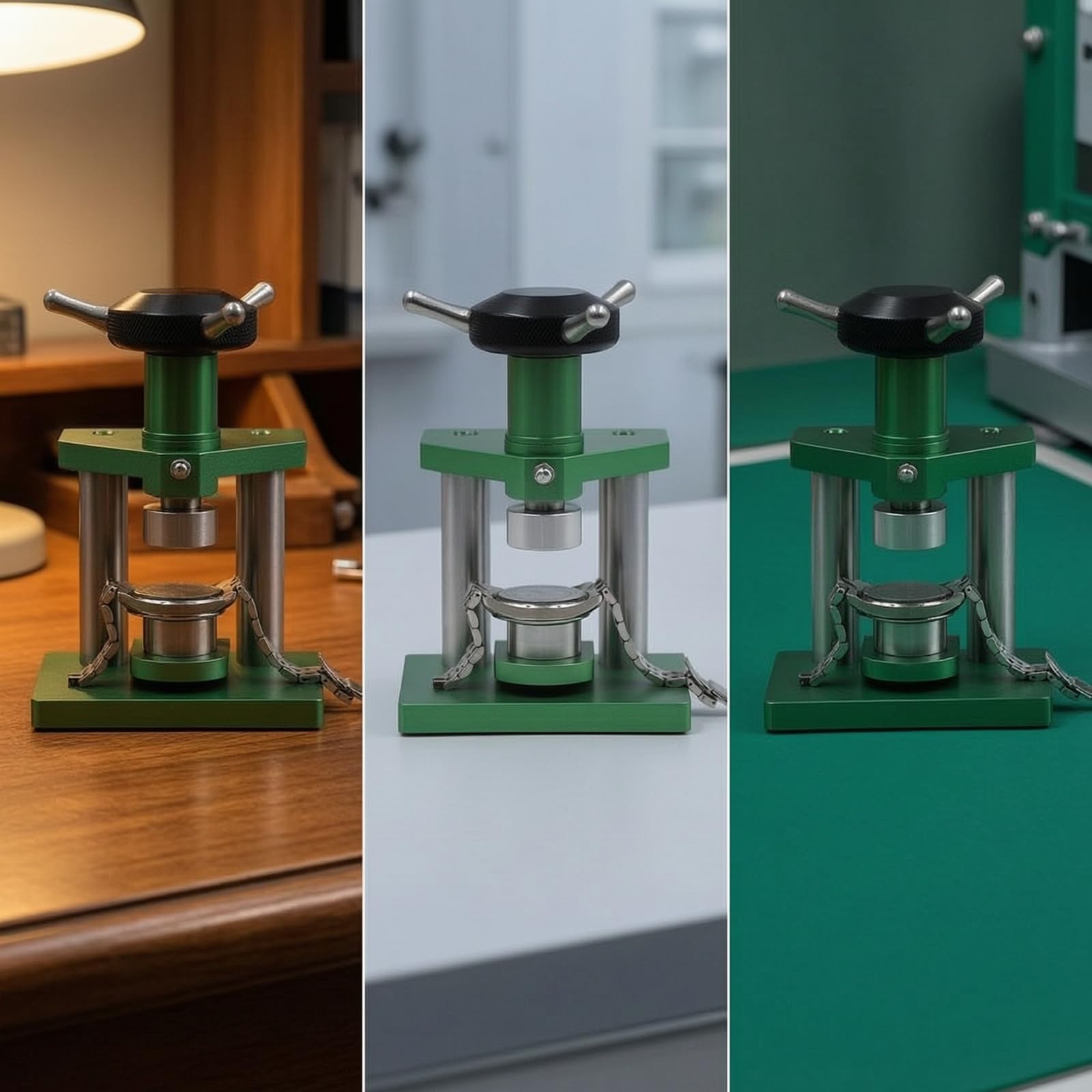 Chiudi Cassa Orologio a Vite Pressa da Banco Professionale Attrezzo per Riparazione Orologi, Laboratorio