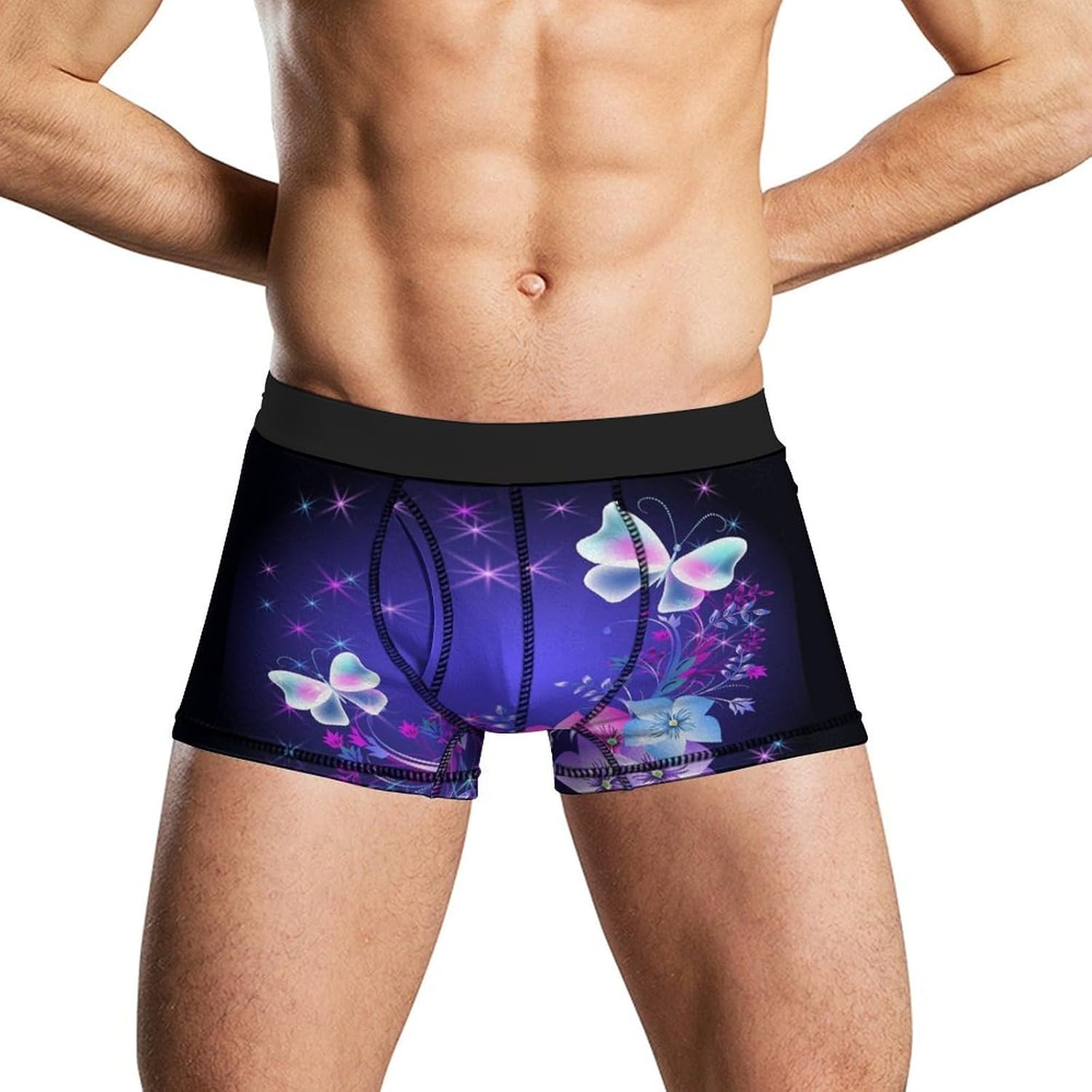 Beauty Butterfly Men's Boxer Briefs Novelty Underwear Trunks Short Underpants