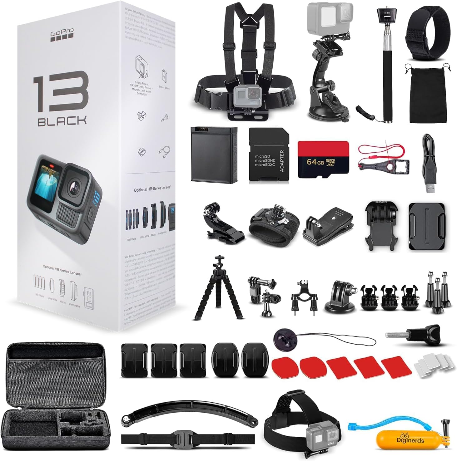GoPro HERO13 (Hero 13) Black - Waterproof...