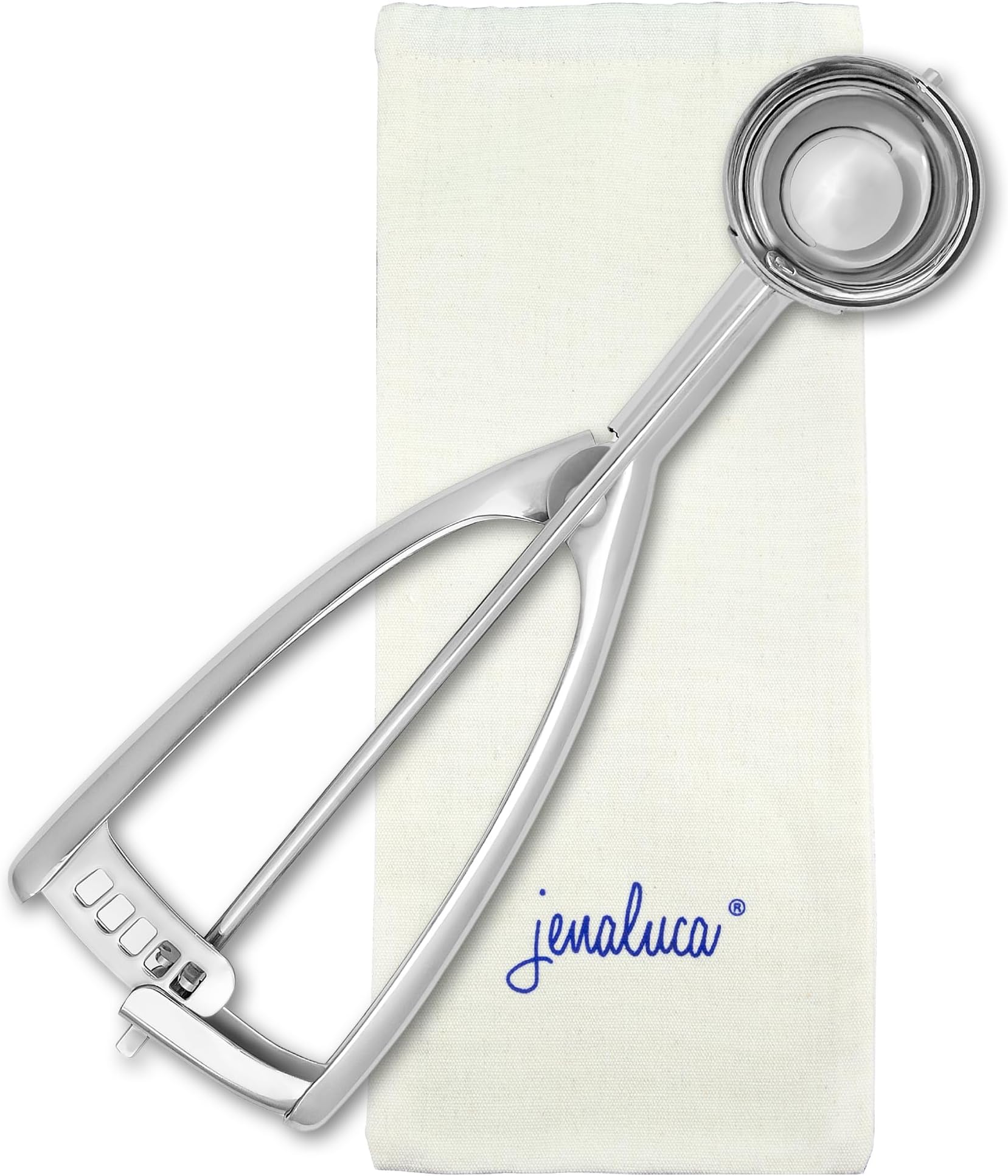 Jenaluca Cookie Scoop - Mini Cupcake Scoop - Stainless Steel (Gift Pack, Medium)