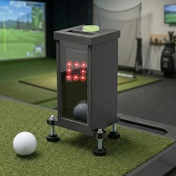 Adjustable Protective Case for Square Golf Launch Monitor, High-Impact Shield & Leveling Stand, Square Golf Launch Monitor Case with Heat Dissipation & Height Adjustment for Indoor/Outdoor Simulator