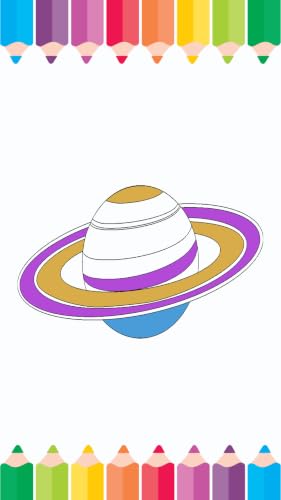 Planet coloring book pages – vue 2