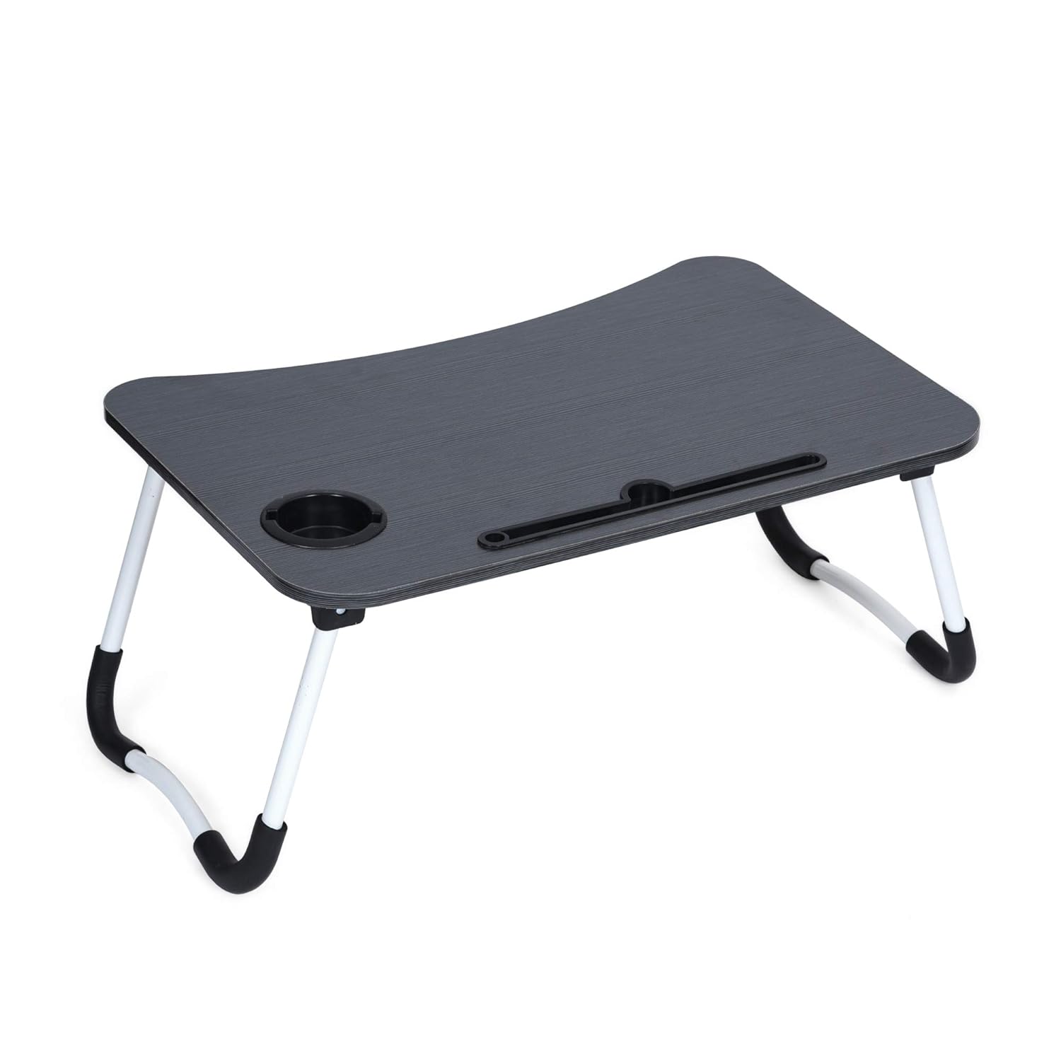 PUDINI® Foldable Table Laptop Desk Cup Holder MDF Bed Tray Engineered