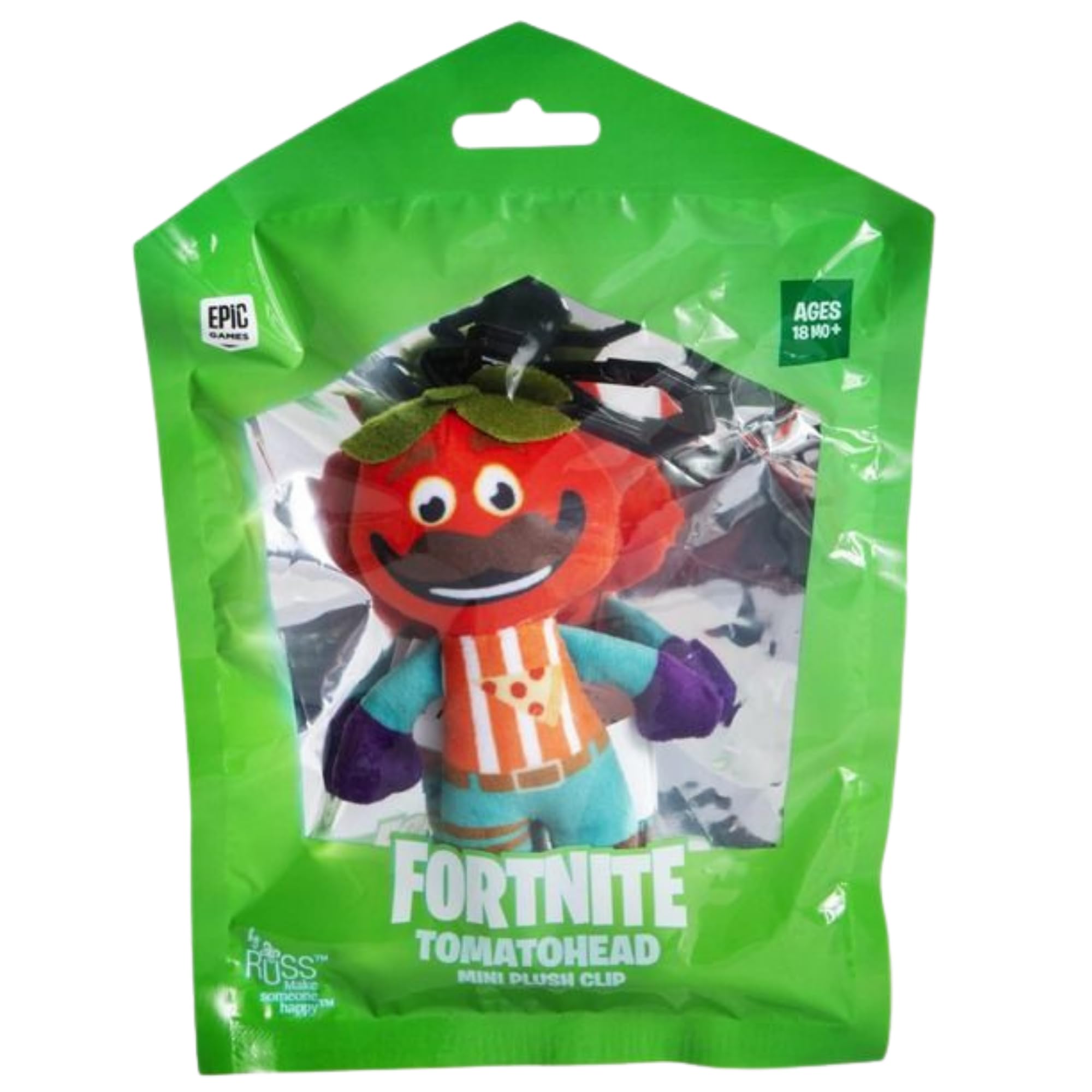 Fortnite 4" 10cm Super Soft Gift Quality Plush Bagclip - Tomatohead