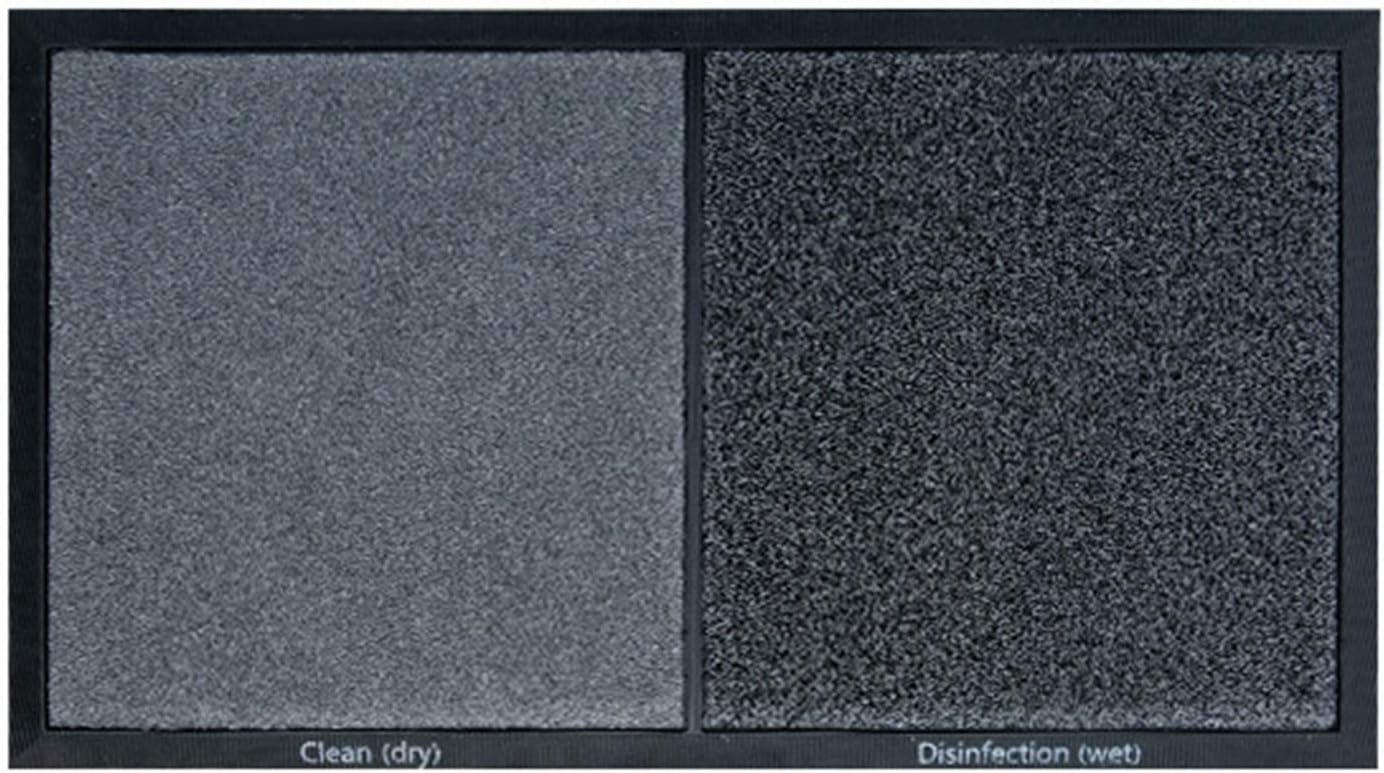 HAPYLY Disinfection Floor Pad Mat Sanitizing Floor Mat Multifunction Entrance Mat Footbath Mat RugShoe Mat Home Hotel (Gray)