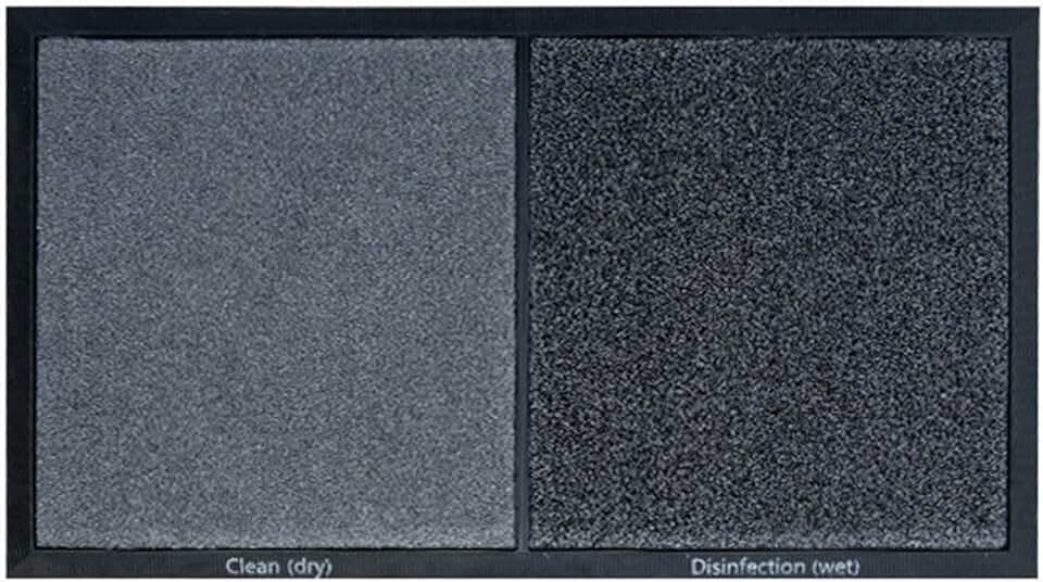 HAPYLY Tapete higienizante para piso de desinfecção – Tapete de banho de entrada multifuncional para casa e hotel (cinza)