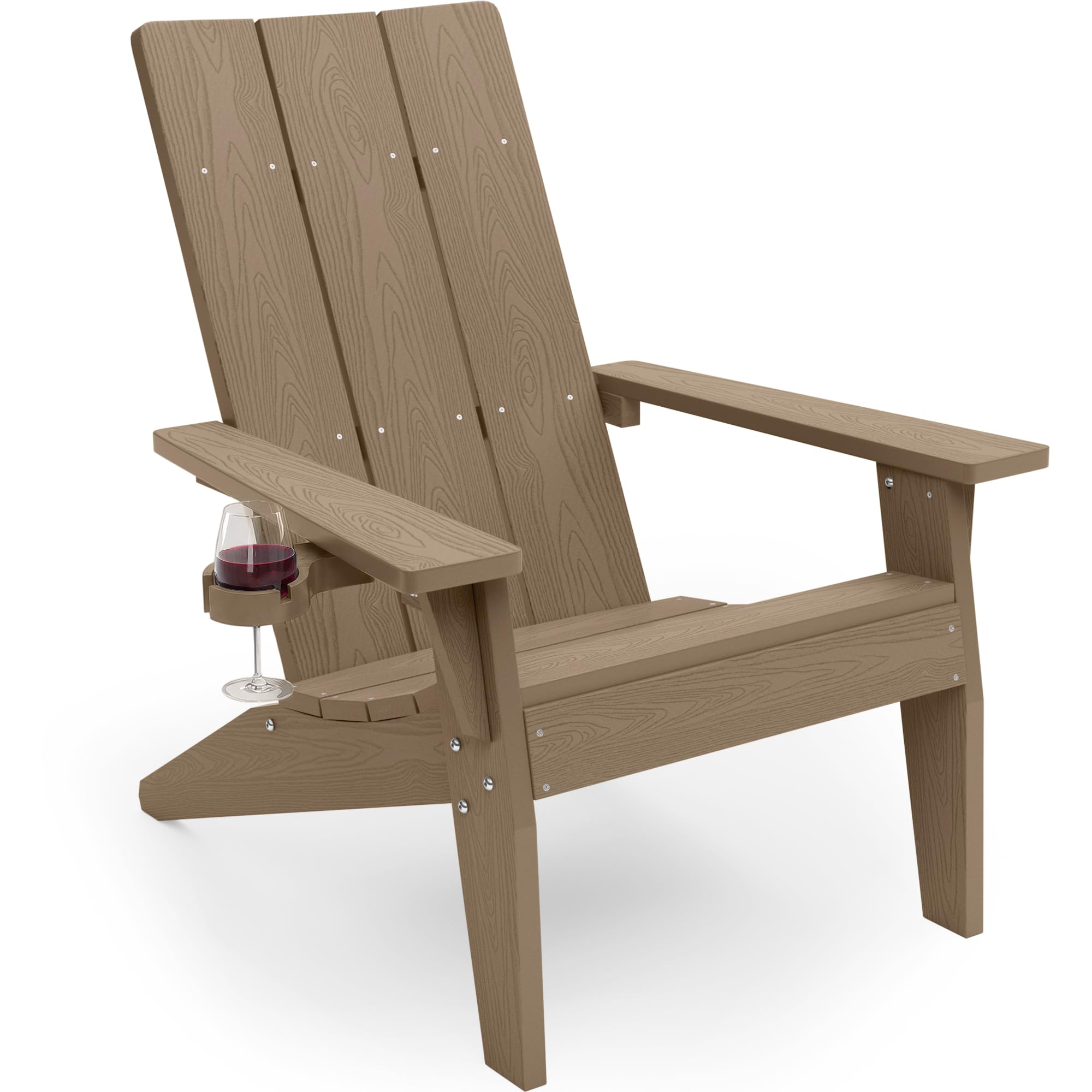 Chaise Adirondack extérieure pour coin feu de camp et brasero en teck
