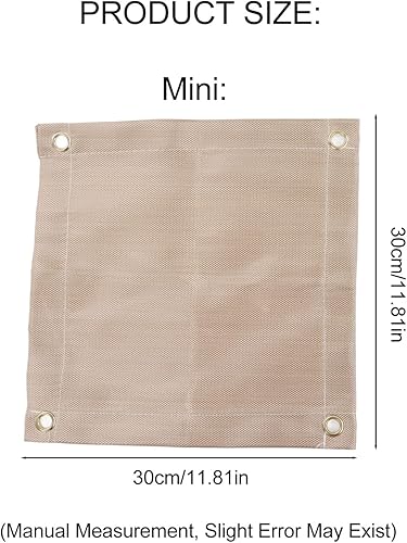 Miniatura 4 de TOPINCN Tapete ignífugo, tapete de fibra de vidrio, almohadillas de parrilla de alta temperatura para fogatas al aire libre, barbacoa, camping,