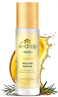 bedrop Beelixir Haaröl bei Haarausfall - Für Haarwachstum & als stärkende Pflege für Haare und Kopfhaut | mit Manuka Honig, Propolis, Rosmarin Extrakt - 30ml