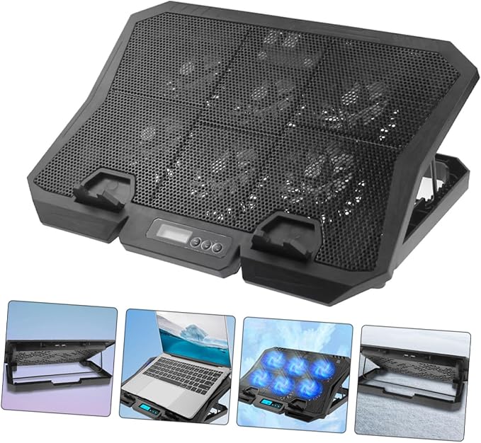 Ipetboom base refrigerante para laptop de 15.6 pulgadas miniatura 6