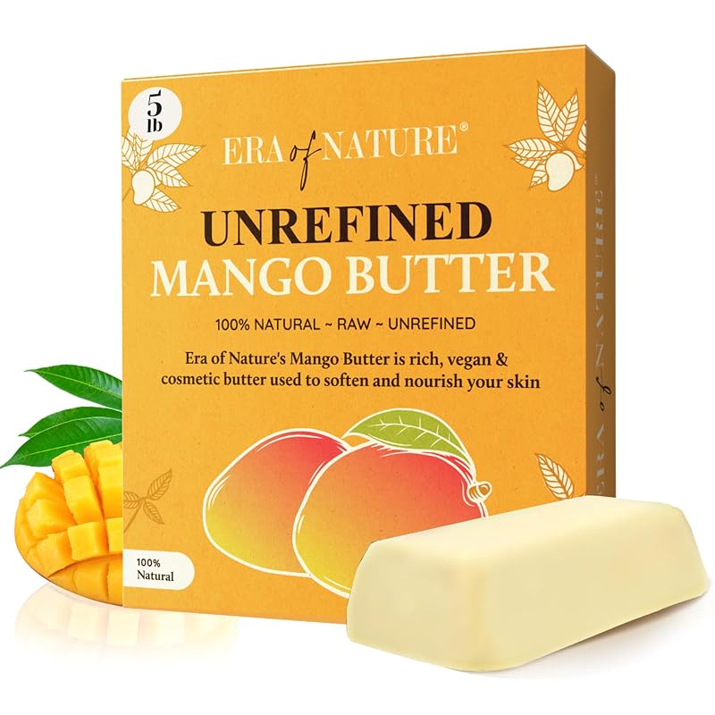 Manteiga corporal de manga crua não refinada era of nature, 227 g