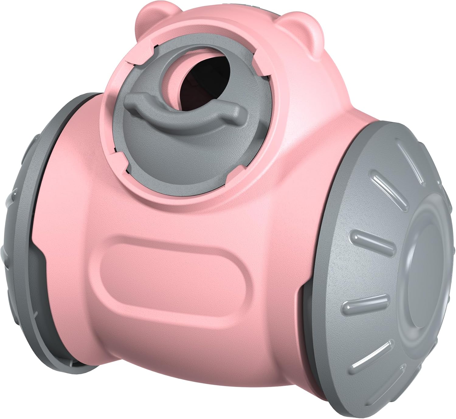 2026 Interactive Dog Dispenser Toy - Premium Food for Smart Dogs - Adjustable Food Puzzle for Small Medium and Large Dogs for Large/Medium/Small Aggressive Chewers Breed Pet Cat Color Pink