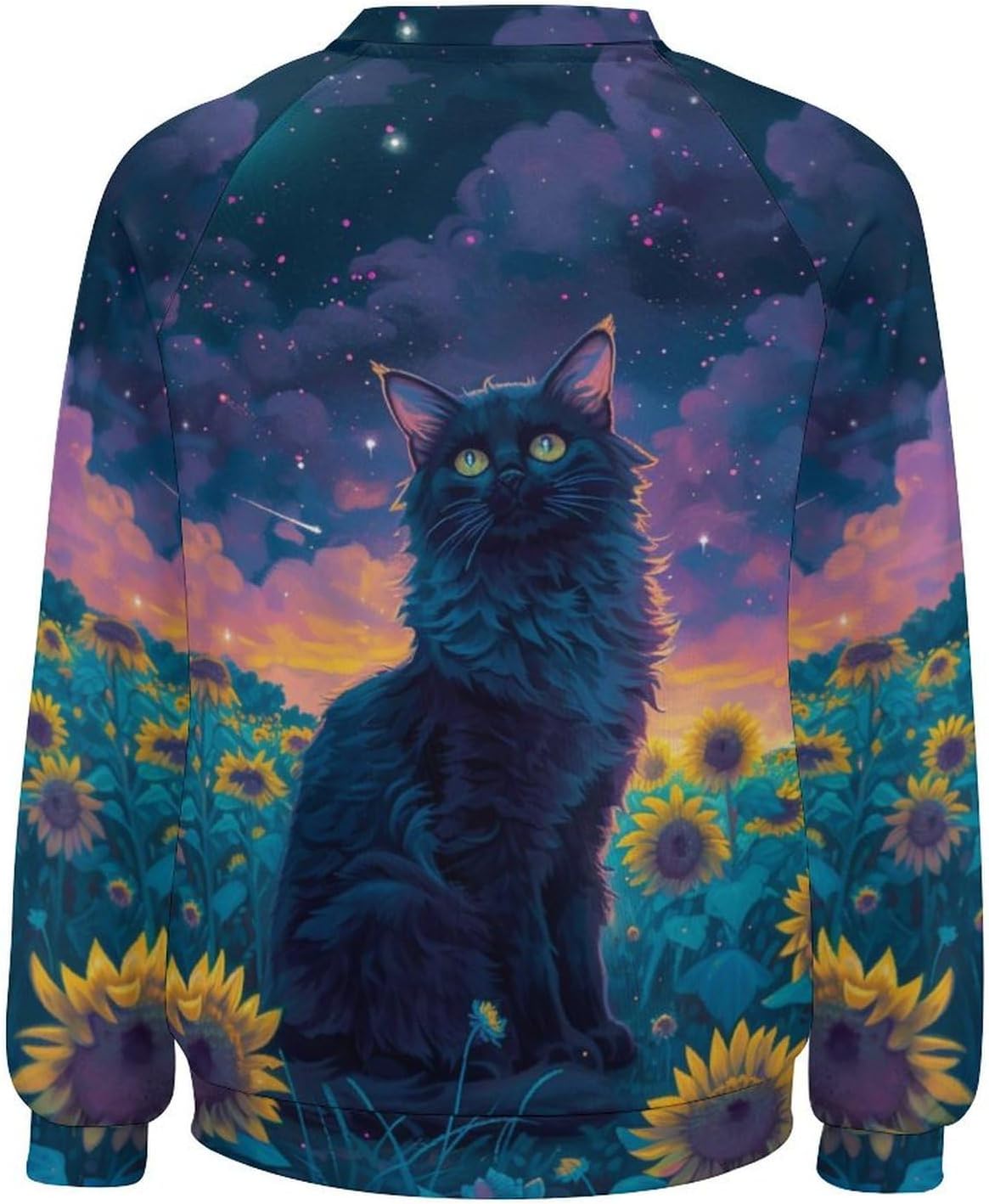 Cat Sweatshirts for Women Long Sleeve Crewneck Pullover Cotton Casual Plus Size Causal Fall Lounge Sweater - Image 6