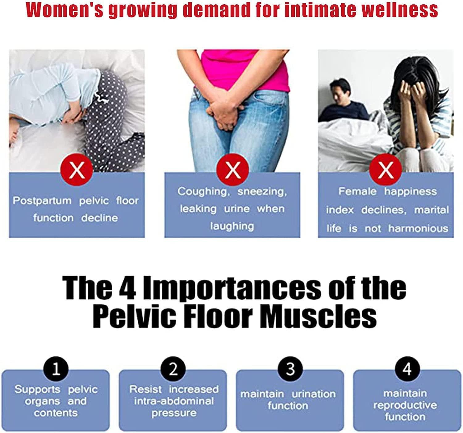 Allenatore muscolare del pavimento pelvico, regolazione intelligente dell'intensità per un migliore recupero, supporta la salute della prostata maschile e la stabilità pelvica