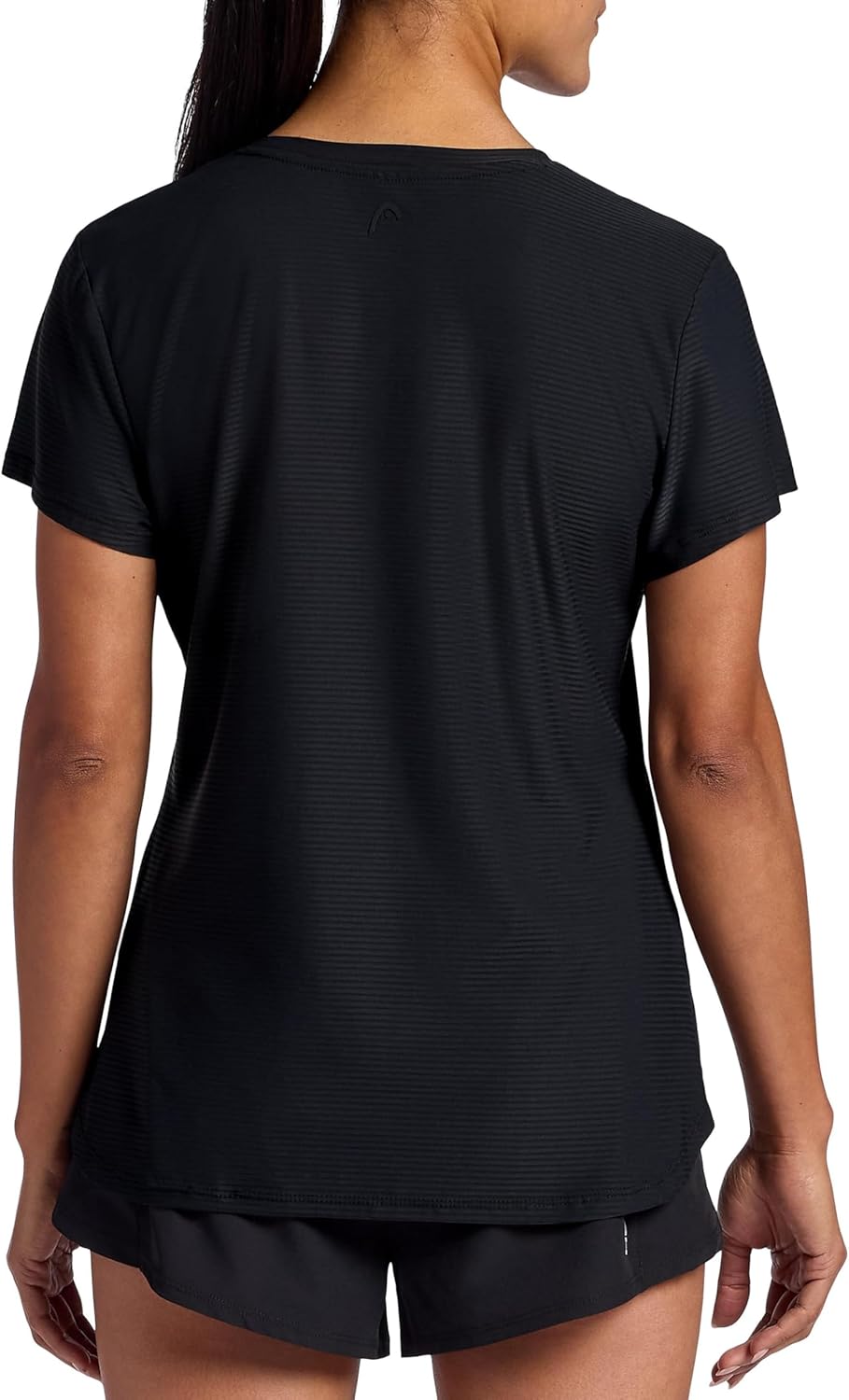 Head Womens Shadow Stripe Crewneck T-Shirt, Slim Fit, Stretch Lightweight Material - Image 2