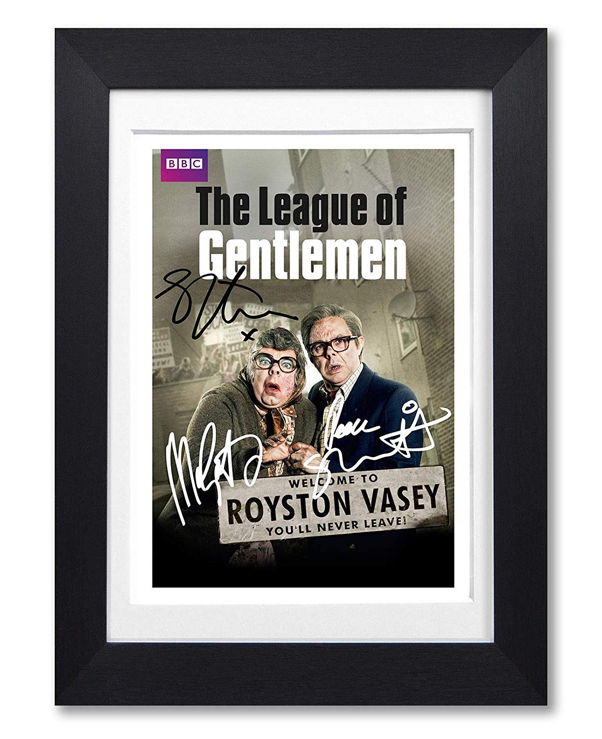 Memorabilia A4 Black Framed & Mounted The League Of Gentlemen Cast Signed Autograph Autographed A4 Poster Photo Print Photograph Picture Tv Show Series Season Framed Dvd Boxset Gift (A4 Black Framed & Mounted)