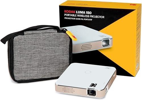 KODAK Proyector de bolsillo Luma 150 | Proyector de película portátil con altavoz integrado para el hogar y la oficina produce imágenes de hasta 150
