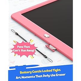 TEKFUN LCD Writing Tablet for Kids Girls Toys, 12 Inch Erasable Drawing Tablet Doodle Board Colorful Doodle Pad, Gifts for Toddlers Girls Adults (Pink)