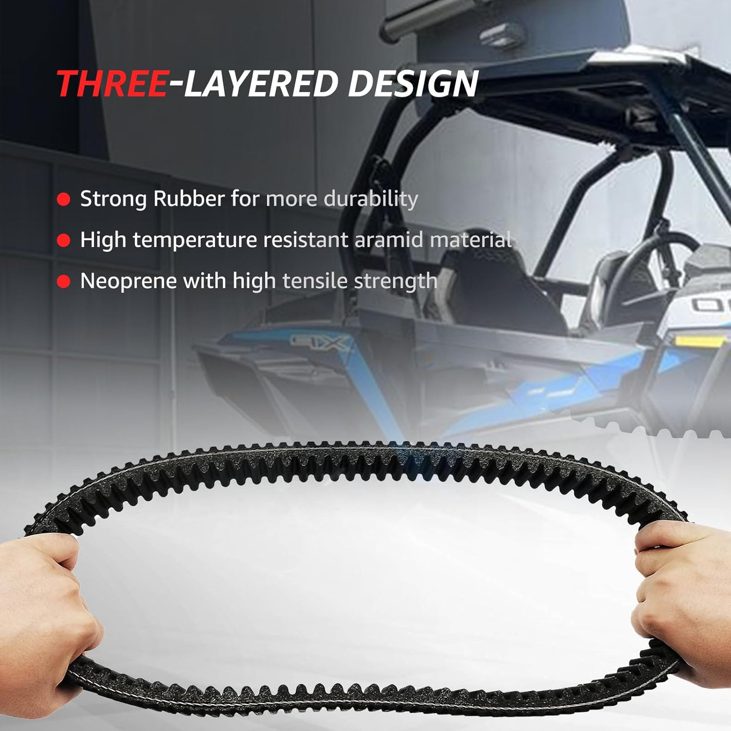 Drive Belt Replacement for Yamaha Viking/VI 2014-2025 YXM YXC Wolverine 700 2016-2018 All Models | Replace 1XD-17641-00-00 34C3596