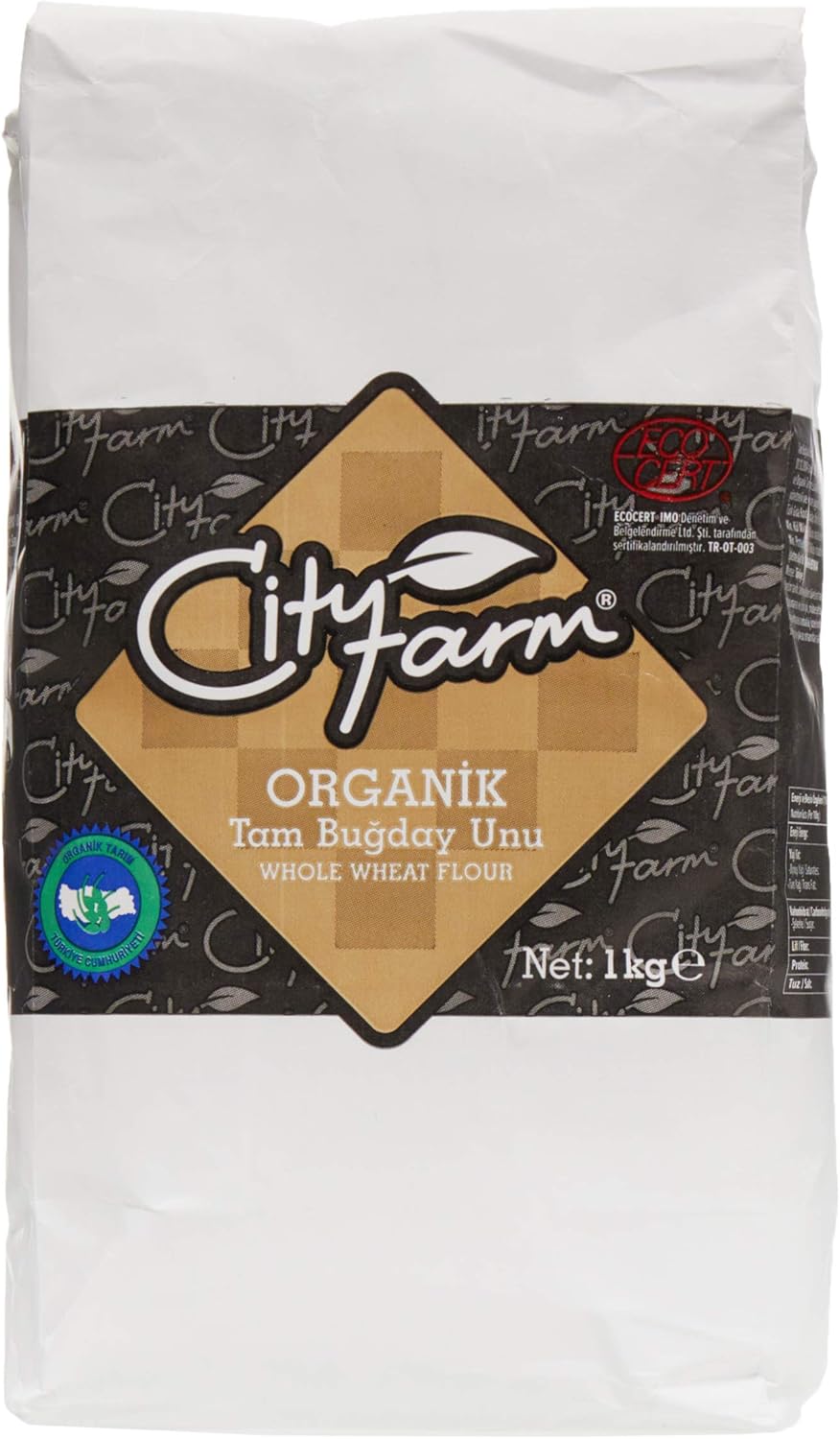 Cityfarm Organik Tam Buğday Unu 1 Kg