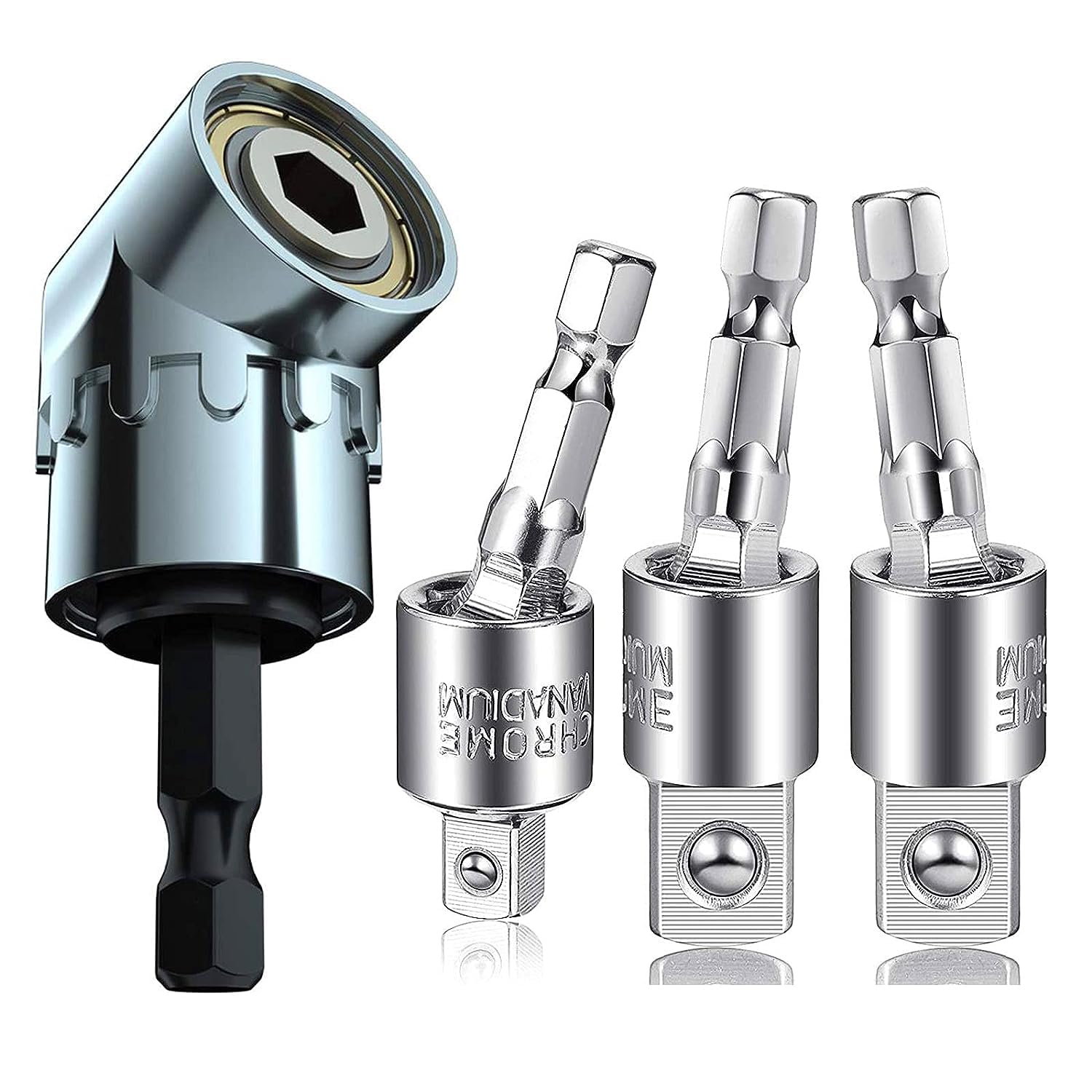 See full amazon price history chart for AASONS 3pc Wobble Socket Adapters, 360° Rotatable Universal Joint Swivel Socket Set, 1/4 Inch Hex Shank to 1/4 3/8 1/2 Square Socket Drives, 105 Degree Right Angle Screwdriver Set Drill, for Narrow Workplace AASONS 3pc Wobble Socket Adapters, 360° Rotatable Universal Joint Swivel Socket Set, 1/4 Inch Hex Shank to 1/4 3/8 1/2 Square Socket Drives, 105 Degree Right Angle Screwdriver Set Drill, for Narrow Workplace (B0CG165V9Y) Amazon Price History, Amazon Price Tracker