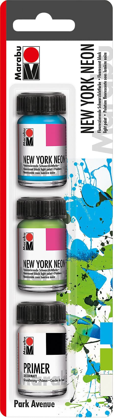 1210000000204 – Kit Débutant De Peinture Acrylique Néon, 6