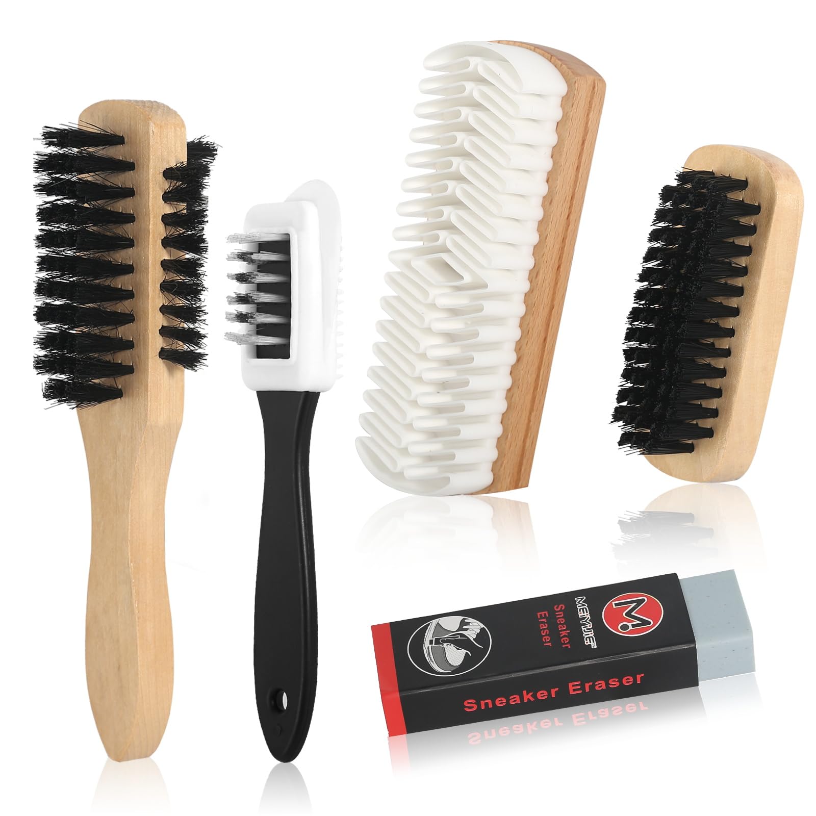 Wildlederbürste für Schuhe Schuhputzbürste Wildleder Schuhbürsten Set