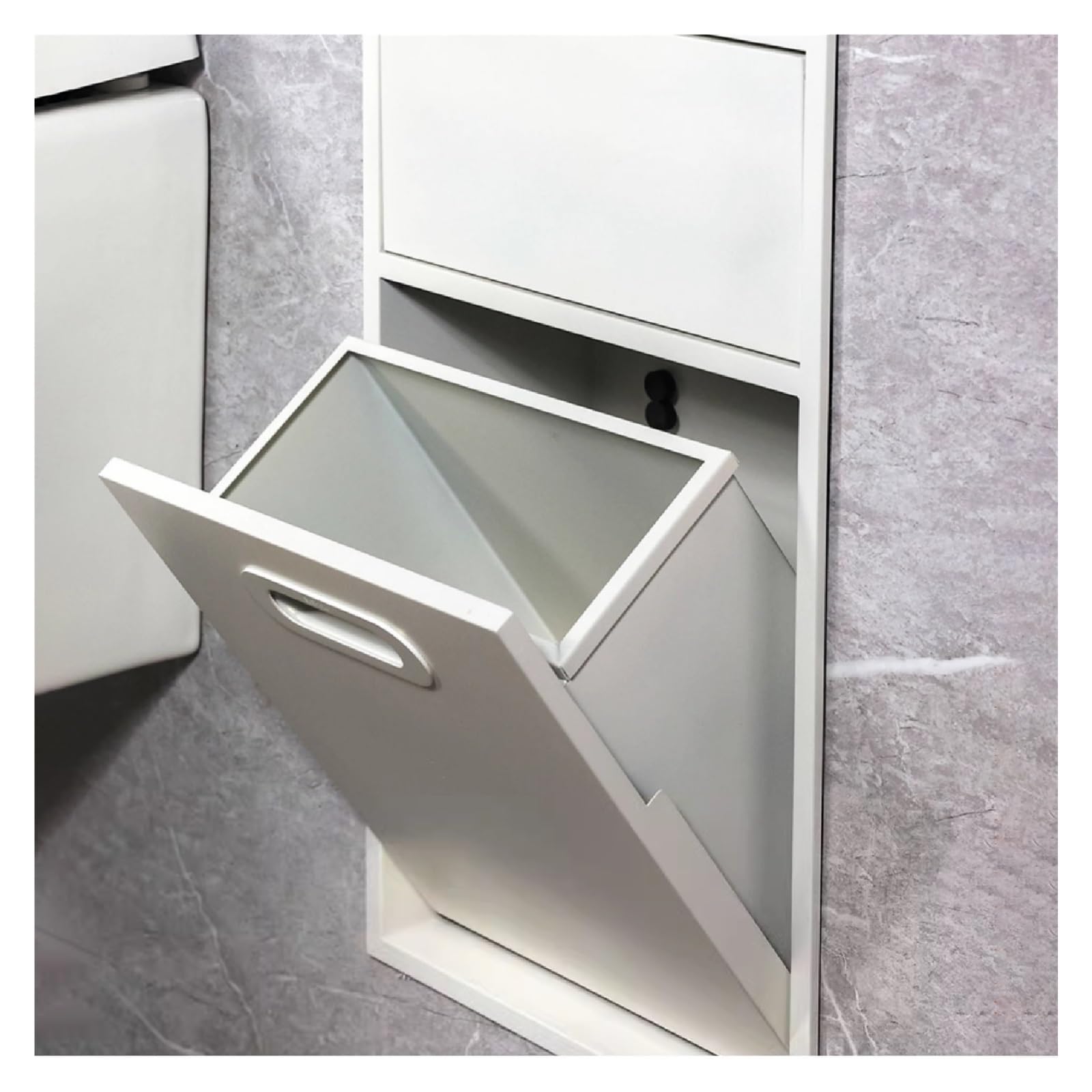 Nicchia da bagno a incasso, porta carta igienica impermeabile e shampoo, ideale per articoli da toeletta e organizzazione del bagno