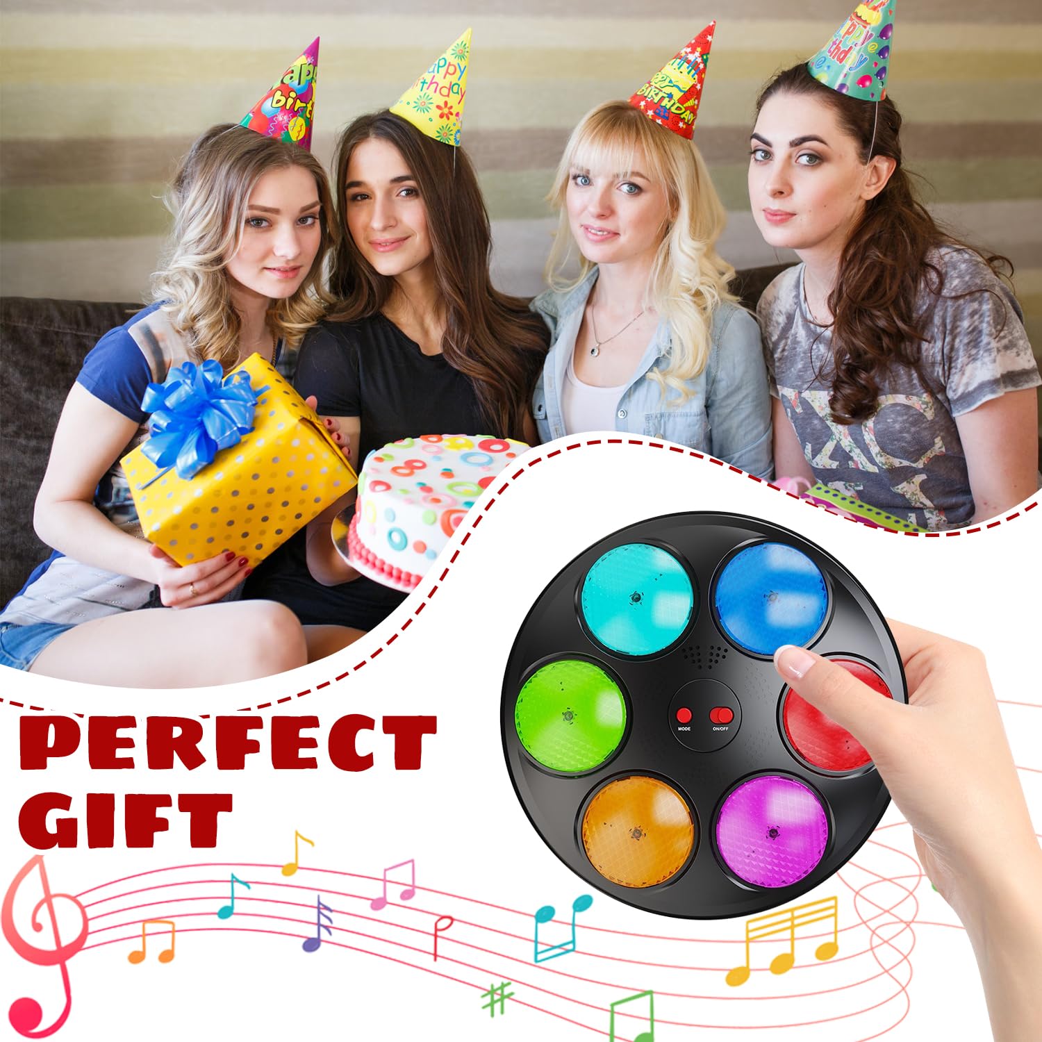 Gioco Di Memoria Illuminato, Giocattolo Elettronico A 3 Modalità, Gioco di memoria con illuminazione, Giocattolo Interattivo Di Sfida Di Memoria, Gioco Da Tavolo Portatile Per Compleanno, Viaggio (M2)