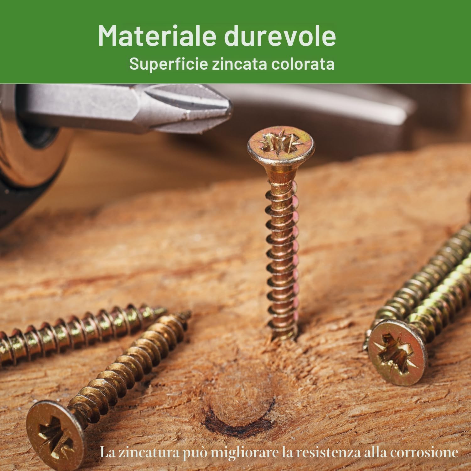 Set di 360 viti, set viti per legno, viti autofilettanti per legno e metallo, Viene fornito con scatola di immagazzinaggio, perfetta per progetti fai da te e riparazioni