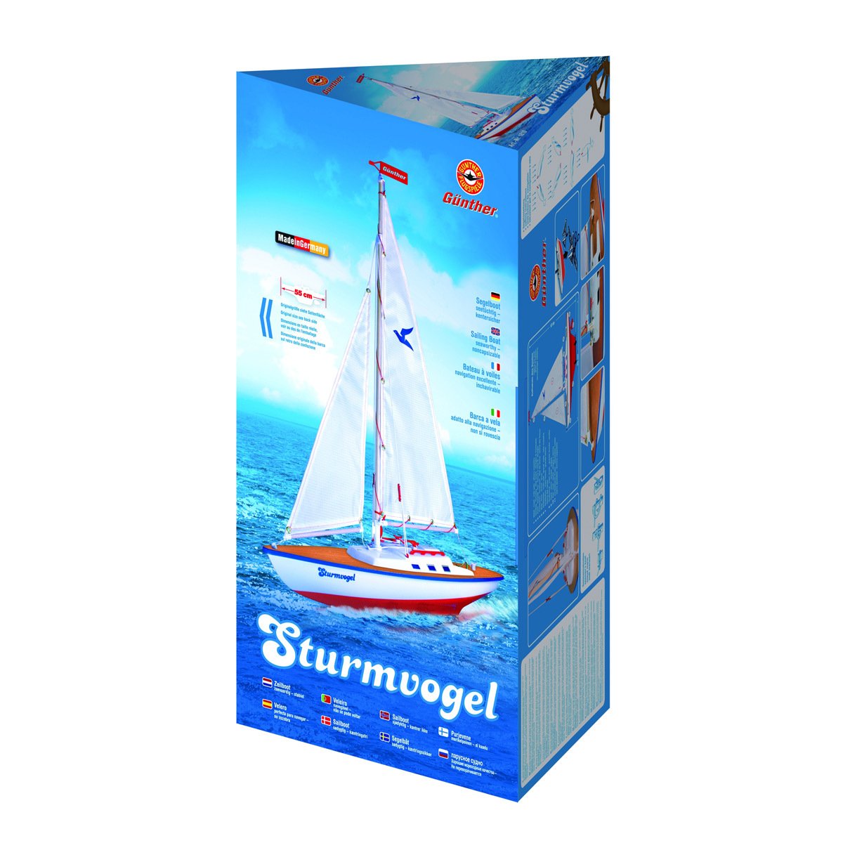 Paul Günther 1827 Voilier Giggi – Bateau De Jeu Qualité Supérieure 24x32cm | Pour Lac, Plage & Baignoire