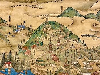Amazon.co.jp: 極彩色木版図「身延山絵図」1枚|日蓮宗 日蓮 古