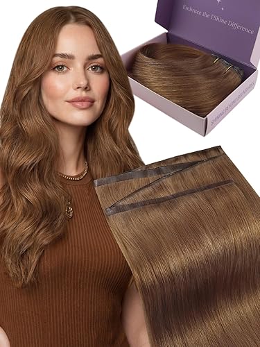 Fshine Butterfly Weft Real Human Hair Extensions, Straight Human Hair