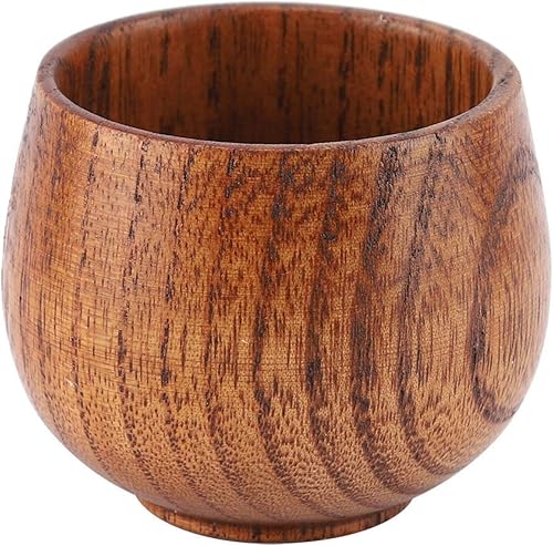 TOPINCN Tazas de té de madera, taza de café de color de tronco primitivo, taza de vino de madera hecha a mano para beber café, té, cerveza, leche,