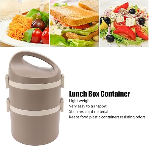 Miniatura 5 de Contenedor de alimentos aislado, sin olor, ligero, aislado, resistente a las manchas, recipientes de plástico para alimentos que mantienen el calor