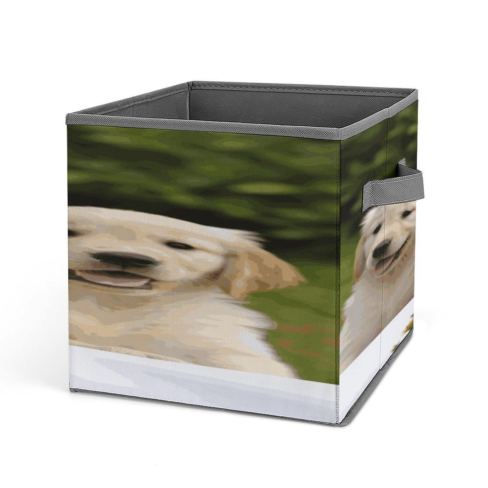 Fekiloot Style Golden Retriever Puppies Storage Bins Storage Baskets