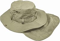 Vista 4 de Glory Max Sombrero de cubo Boonie con cubierta de solapa para el cuello Sun Safari ala ancha Pesca Jardín Senderismo Cap
