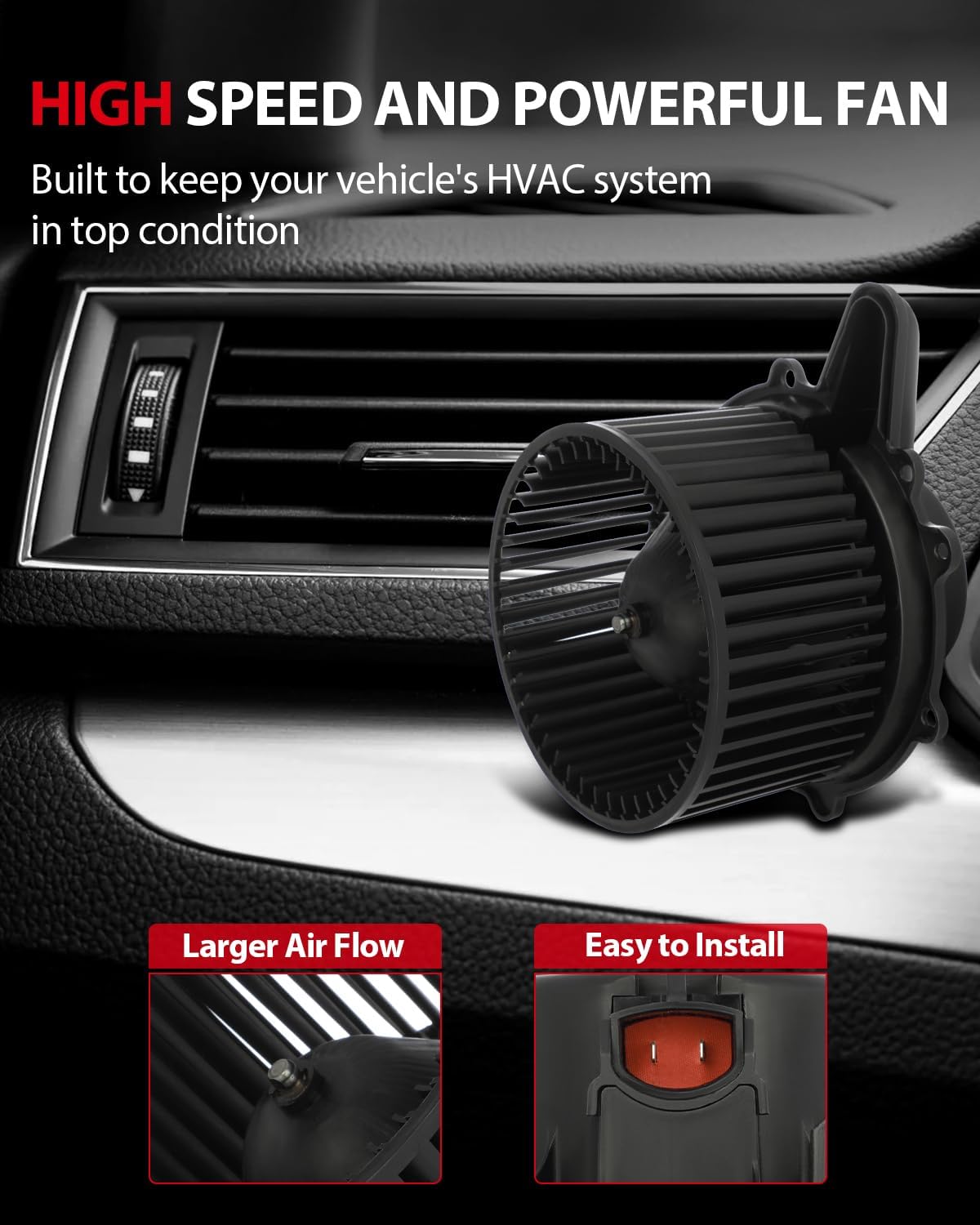 cciyu HVAC Heater Blower Motor with Wheel Fan Cage YL7Z 18504 AA Air Conditioning AC Blower Motor fit for 1997-2002 for Ford Expedition /1997-2003 for Ford for F-150/2004 for Ford for F-150 Heritage