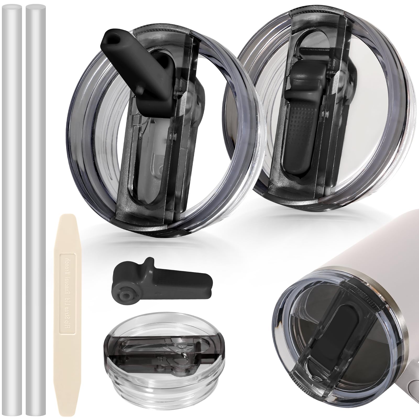 Amazon.com: ANTAND 2 Pack Detachable Leakproof Lid Replacement