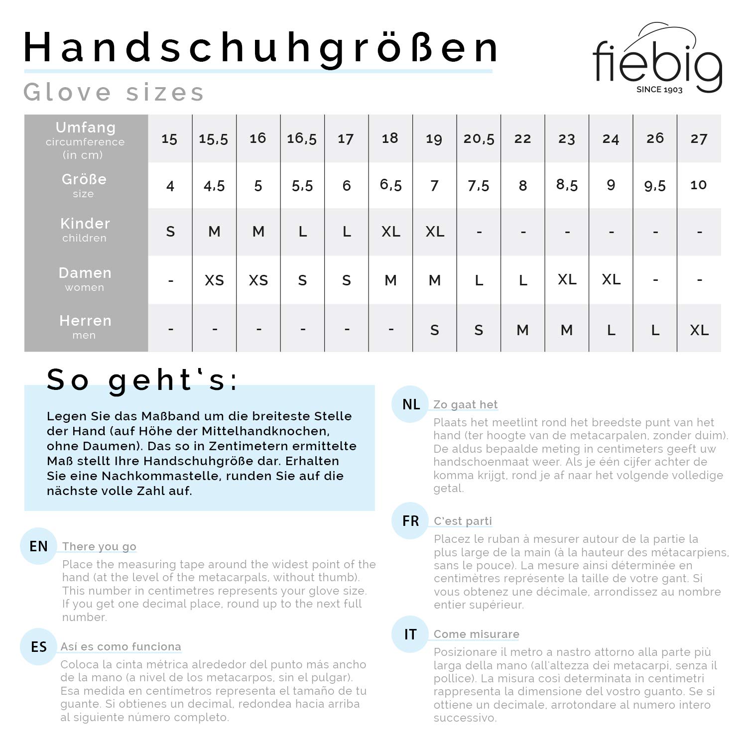 fiebig Guantes de senderismo con dobladillo de piel y lazo moderno. Guantes de lana para mujer, en muchos colores gris claro 7.5