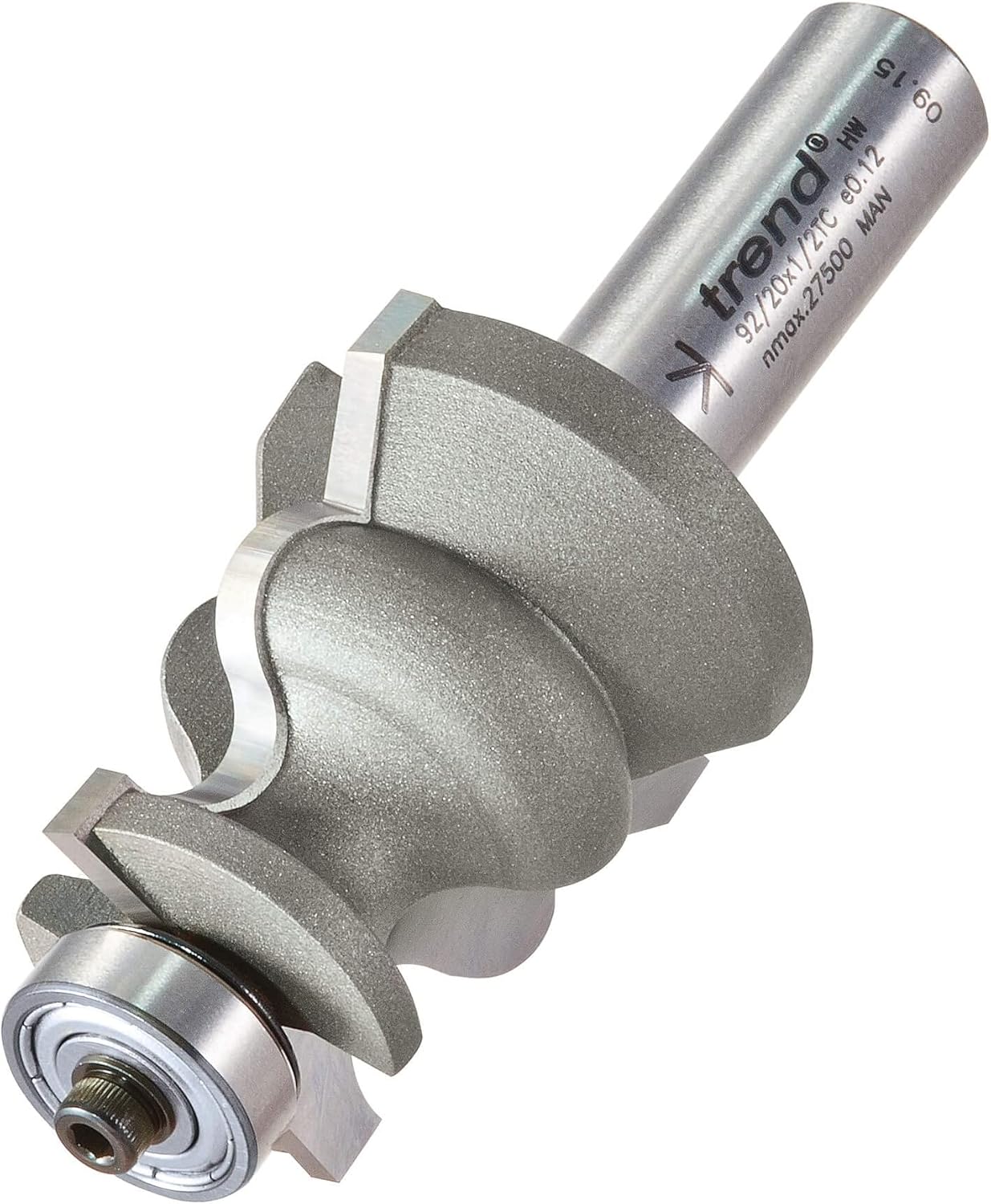 Trend 92/20x1/2Tc Bearing Guided Decor Cutter Edge Treatment And