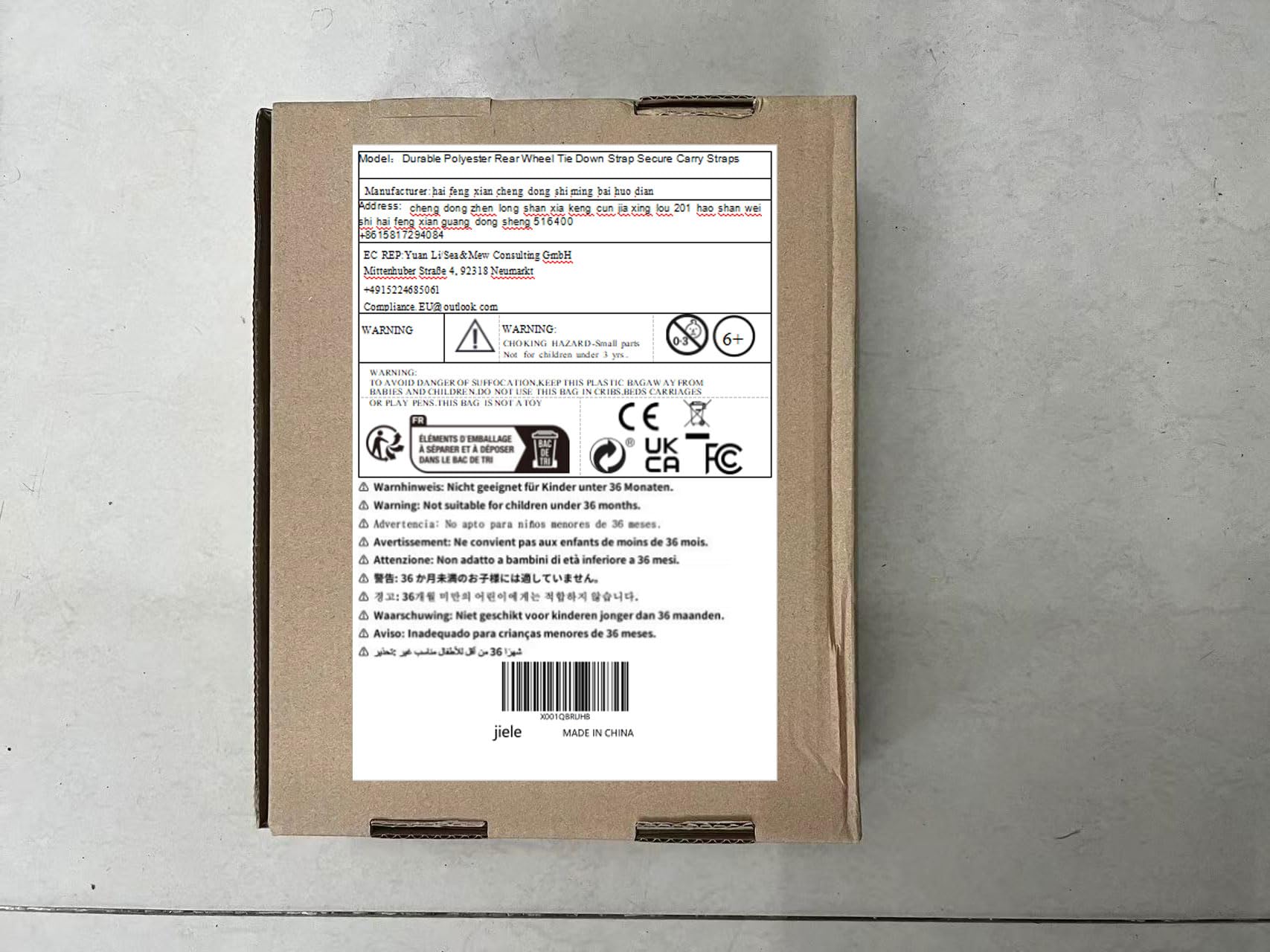 Transportgurt, Sicher, Zurrgurt, Hinterrad, Robustes Polyesterband