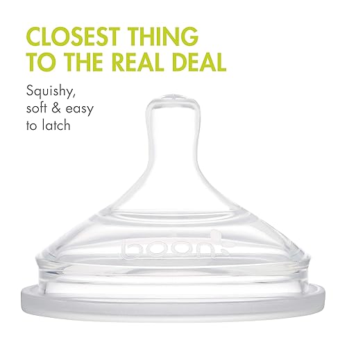 Miniatura 10 de Boon Nursh - Tetinas de silicona para biberones - Tetinas de biberón para biberones Boon Nursh - Suministros de alimentación para biberones -