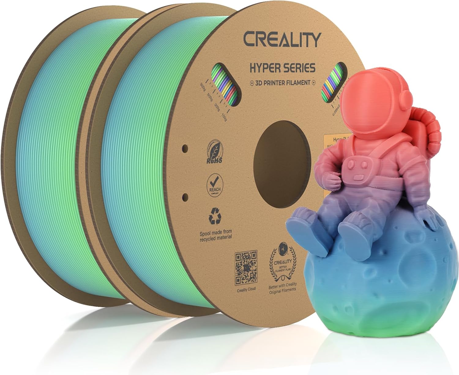 Creality Hyper PLA Rainbow Filament 1.75mm 2kg