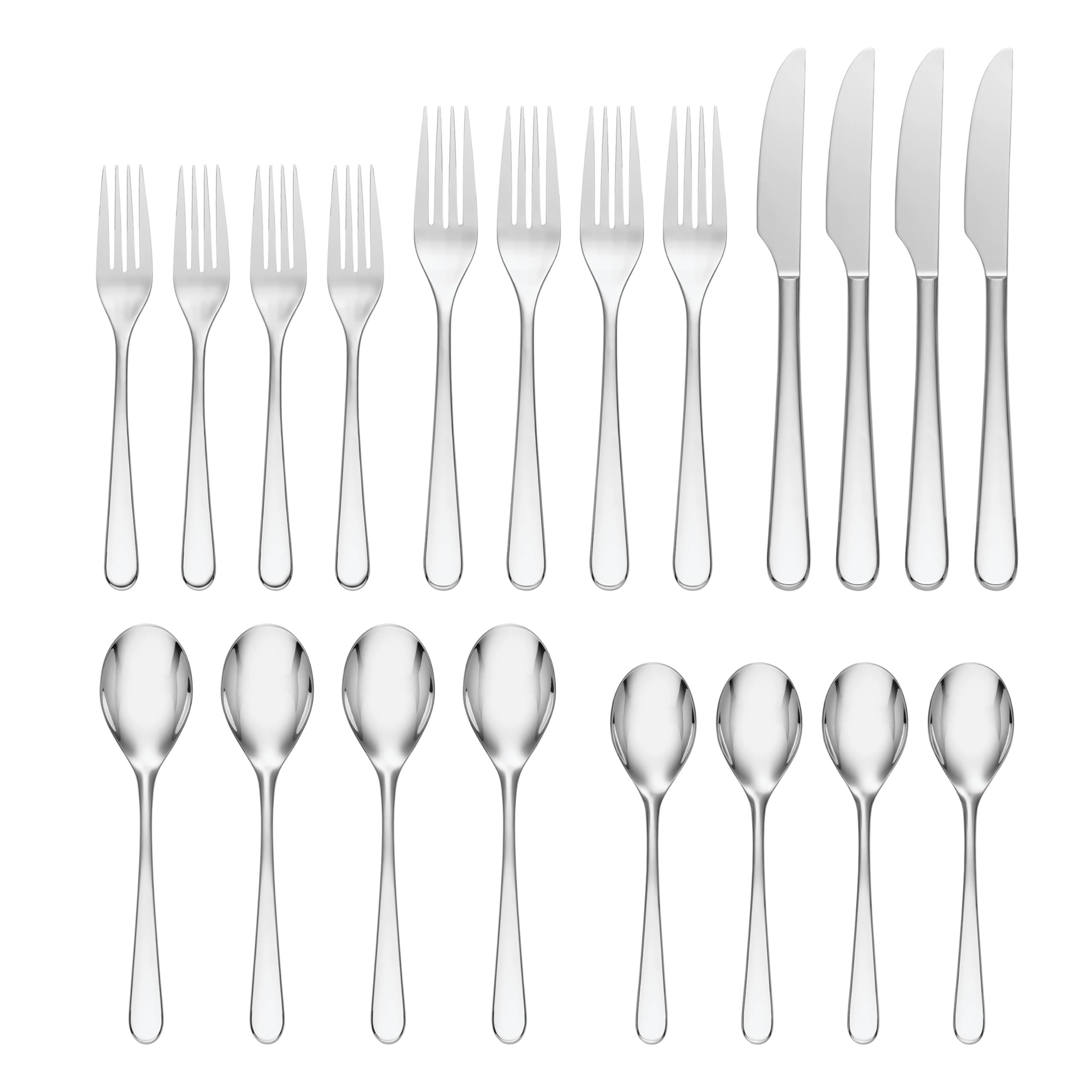 Amazon.com: Oneida 894747 Kenbrook 20 Piece Everyday Flatware Set