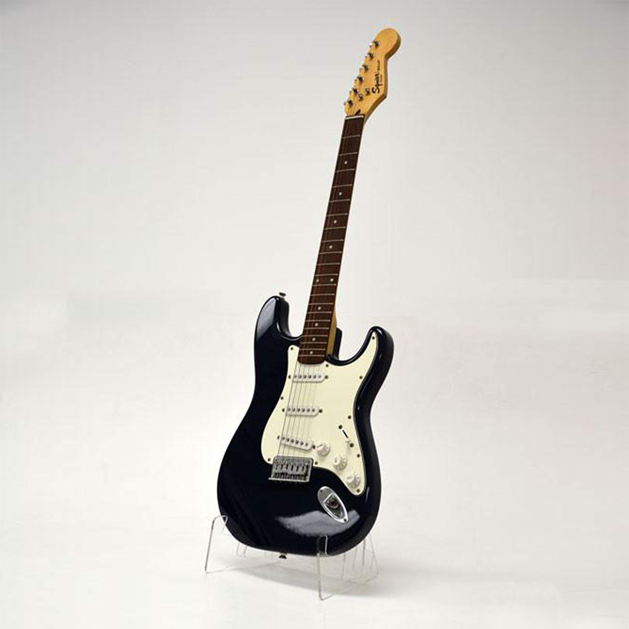 Heavy Duty 1/4 inch Thick Clear Acrylic Folding Electric Guitar Stand for Electric and Bass Electric Guitars